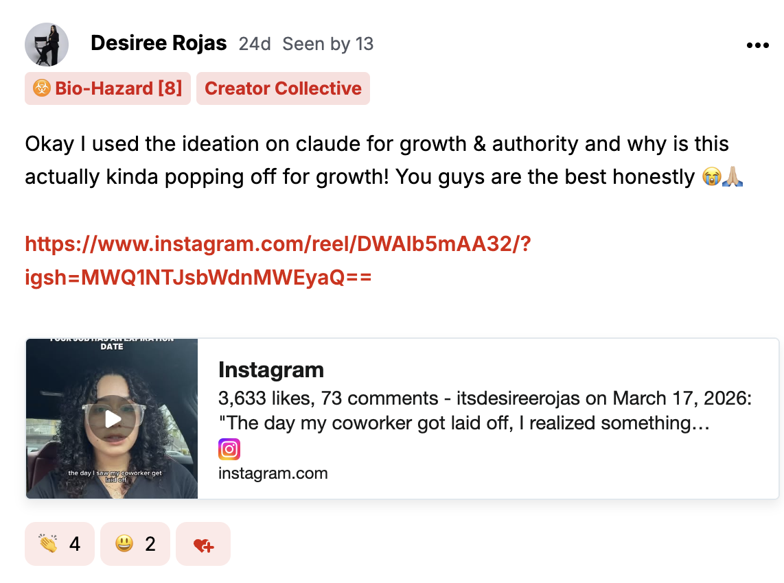 Reel earned 3,633 likes and 73 comments